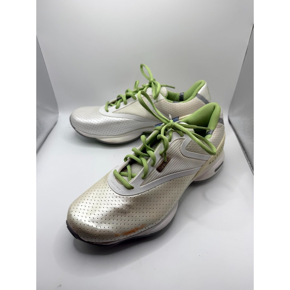 Reebok EasyTone SmoothFit Womens 9 Sneaker Green Lace Up Athletic Training Shoes